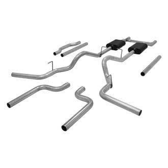 Flowmaster® - American Thunder™ Aluminized Steel Header-Back Exhaust System with Split Rear/Side Exit