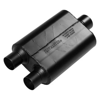 Flowmaster® - 40 Series 409 SS Oval Black Exhaust Muffler (2.5" Dual ID, 3" Center OD, 13" Length)