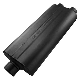 Flowmaster® - 70 Series Delta Flow™ Aluminized Steel Oval Big Block Black Exhaust Muffler