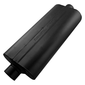 Flowmaster® - 70 Series Delta Flow™ Aluminized Steel Oval Big Block Diesel Black Exhaust Muffler