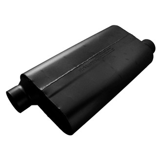 Flowmaster® - 50 Series Big Block™ Aluminized Steel Oval Black Exhaust Muffler (3.5" Offset ID, 3.5" Offset OD, 22" Length)
