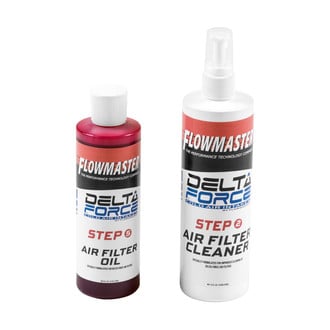 Flowmaster® - Delta Force® Air Filter Cleaning Kit Squeeze (12 oz Cleaner, 8 oz Oil)