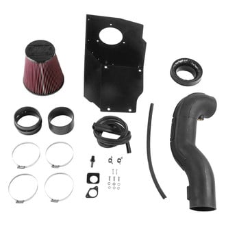 Flowmaster® - Delta Force™ Cross-Linked Polyethylene Black Cold Air Intake System with Oiled Red Filter