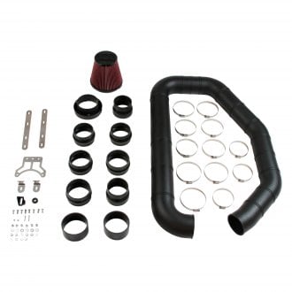 Flowmaster® - Delta Force™ Cross-linked Polyethylene Black Cold Air Intake System with Oiled Red Filter