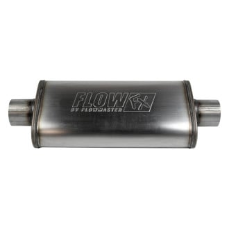 Flowmaster® - FlowFX™ 409 SS Oval Gray Exhaust Muffler (3" Center ID, 3" Center OD, 18" Length)