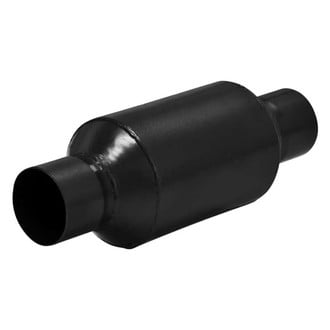 Flowmaster® - Outlaw™ 409 SS Round Race Black Exhaust Muffler (2.5" Center ID, 2.5" Center OD, 6" Length)
