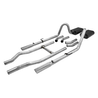 Flowmaster® - American Thunder™ Stainless Steel Header-Back Exhaust System with Split Rear Exit