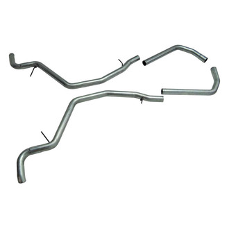 Flowmaster® - Pipes Only Stainless Steel Header-Back Exhaust System with Split Side Exit