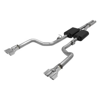 Flowmaster® - American Thunder™ Stainless Steel Cat-Back Exhaust System with Quad Rear Exit