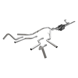 Flowmaster® - American Thunder™ 409 SS Crossmember-Back Exhaust System with Split Rear/Side Exit
