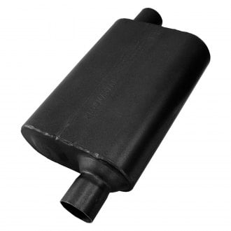 Flowmaster® - 40 Series 409 SS Oval Black Exhaust Muffler (2.25" Offset ID, 2.25" Offset OD, 13" Length)