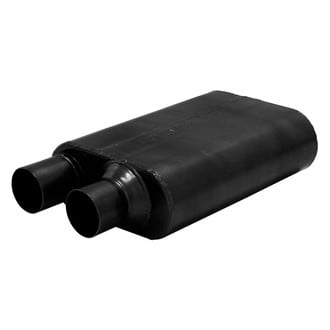 Flowmaster® - 80 Series Stainless Steel Oval Black Exhaust Muffler (2.5" Offset ID, 2.5" Same Side Offset OD, 13" Length)