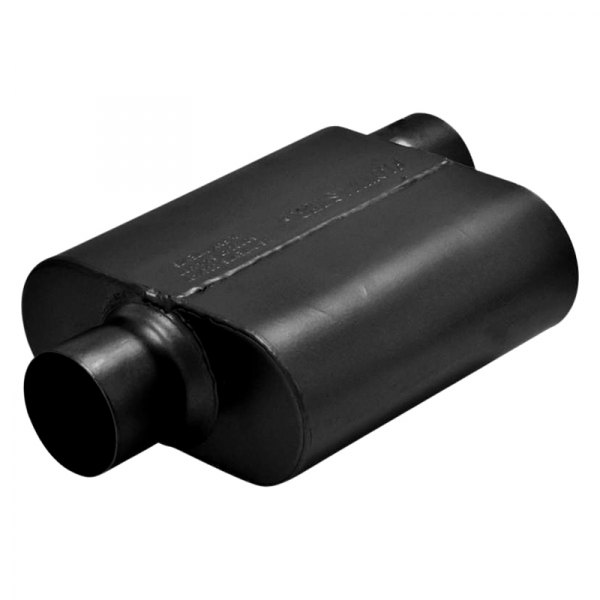 Flowmaster® - 10 Series Delta Force™ 409 SS Oval Single Chamber Black Exhaust Muffler