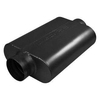 Flowmaster® - 40 Series Delta Force™ 409 SS Oval 2-Chamber Race Black Exhaust Muffler (3.5" Center ID, 3.5" Center OD, 13" Length)