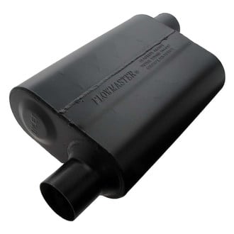 Flowmaster® - Super 44 Series Delta Flow™ Aluminized Steel Oval Black Exhaust Muffler