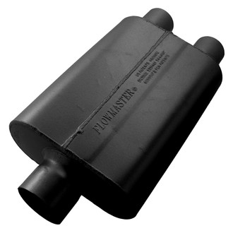 Flowmaster® - 40 Series Delta Flow™ Aluminized Steel Oval Black Exhaust Muffler