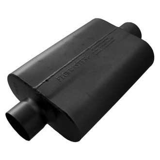 Flowmaster® - 40 Series Delta Flow™ Aluminized Steel Oval Black Exhaust Muffler (3" Center ID, 3" Center OD, 13" Length)