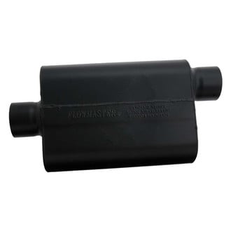 Flowmaster® - Super 44 Series Delta Flow™ Aluminized Steel Oval Black Exhaust Muffler (3" Center ID, 3" Offset OD, 13" Length)