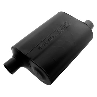 Flowmaster® - Super 40 Series Delta Flow™ Aluminized Steel Oval Diesel Black Exhaust Muffler