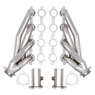 Flowtech® - 304 SS Polished Short Tube Exhaust Headers
