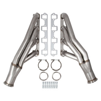 Flowtech® - Down and Forward 304 SS Natural Turbo Exhaust Headers