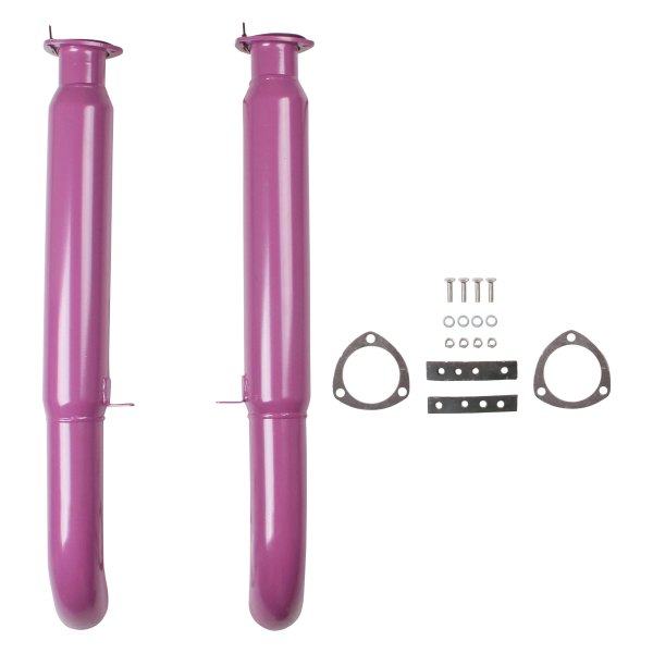 Flowtech® - Purple Hornies™ Aluminized Steel Round Header Purple Exhaust Muffler