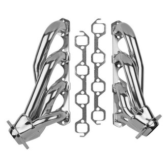 Flowtech® - Mild Steel Silver Metallic Ceramic Coated Short Tube Exhaust Headers