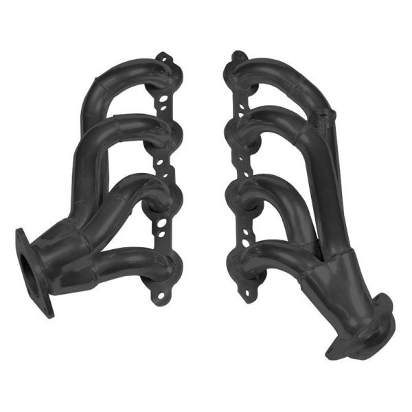 Flowtech® 91834FLT Mild Steel Black Painted Short Tube Exhaust Headers