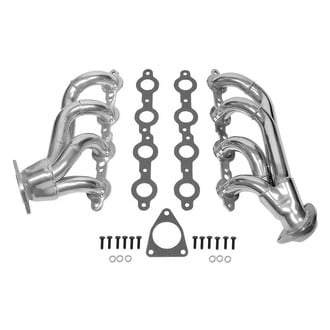 Flowtech® - Mild Steel Silver Metallic Ceramic Coated Short Tube Exhaust Headers