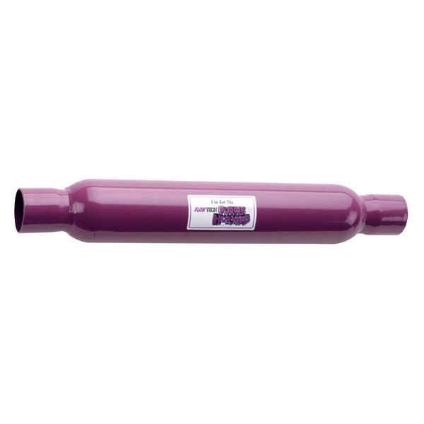 Flowtech® - Purple Hornies™ Aluminized Steel Round Slip-Fit Purple Exhaust Muffler