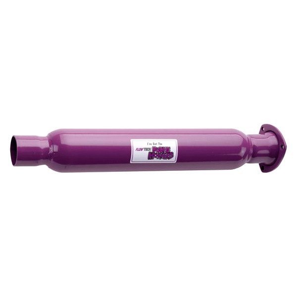 Flowtech® - Purple Hornies™ Aluminized Steel Round Header Purple Exhaust Muffler
