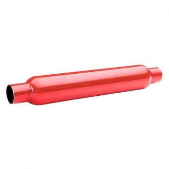 Flowtech® - Red Hots™ Stainless Steel Slip-Fit Red Exhaust Muffler