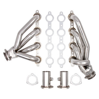 Flowtech® - 304 SS Polished Short Tube Exhaust Headers