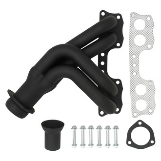 Flowtech® - Mild Steel Black Painted Short Tube Exhaust Header