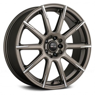 FOCAL® - 452BZ F-52 Satin Bronze with Diamond Cut Spoke Tips and Satin Clear Coat