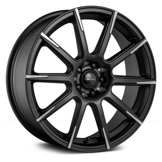 FOCAL® - 452SB F-52 Satin Black with Diamond Cut Spoke Tips and Clear Coat