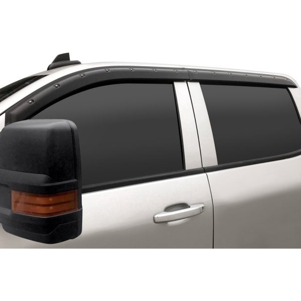 Focus Auto® - Tape-On FormFit Textured Black Front and Rear Window Visors
