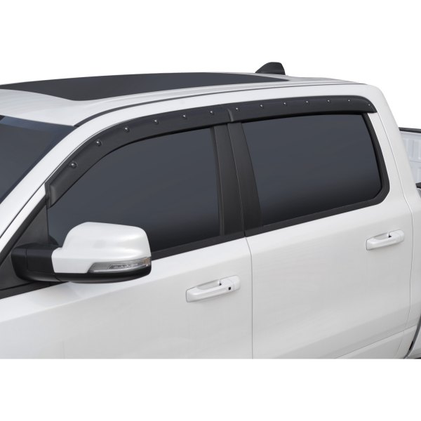Focus Auto® - Tape-On FormFit Textured Black Front and Rear Window Visors