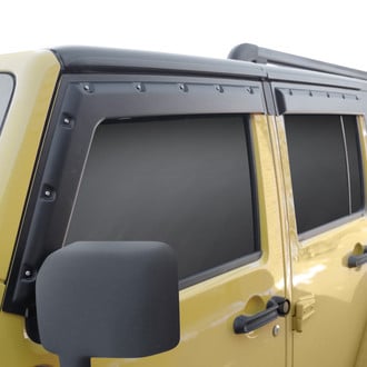 Focus Auto® - Tape-On FormFit Textured Black Front and Rear Window Visors