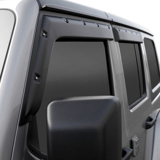 Focus Auto® - Tape-On FormFit Textured Black Front and Rear Window Visors