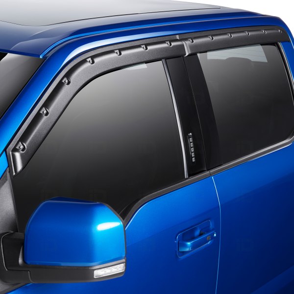 Focus Auto® - Tape On FormFit Textured Black Front and Rear Window Visors