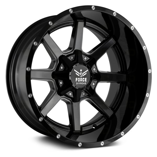 FORCE OFF-ROAD® - F08 Black with Milled Accents