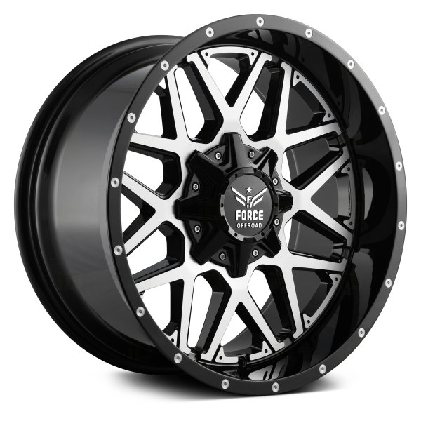 FORCE OFF-ROAD® - F14 Black with Machined Face