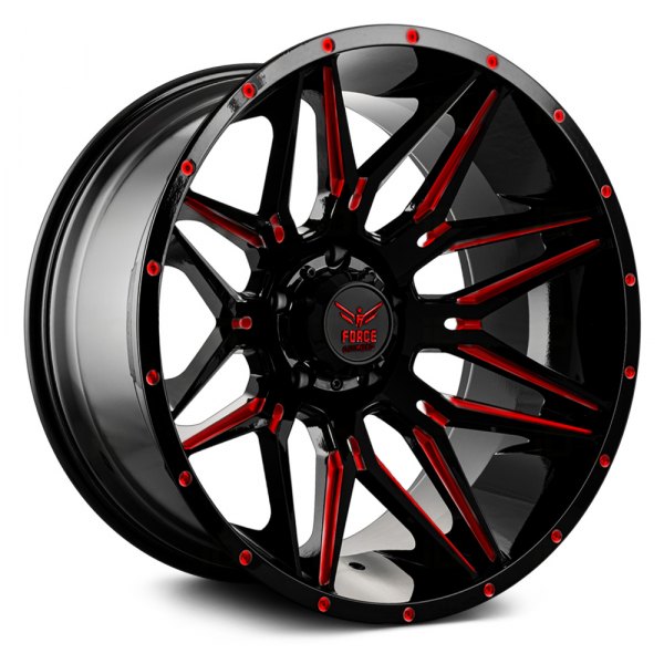 FORCE OFF-ROAD® - F34 Black with Red Milled Accents