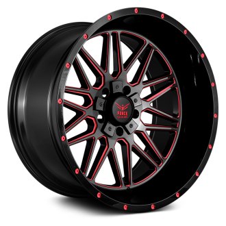 FORCE OFF-ROAD® - F44 Black with Red Milled Accents