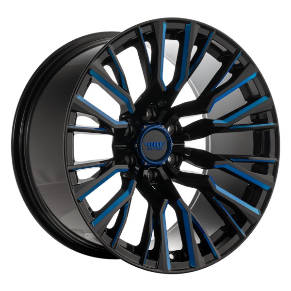 FORCE OFF-ROAD® - F48 Black with Blue Milled Accents