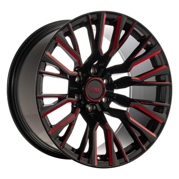 FORCE OFF-ROAD® - F48 Black with Red Milled Accents