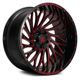 FORCE OFF-ROAD® - F50 Black with Red Milled Accents