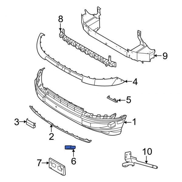 Ford OE M1PZ15A246AB Front Right Jack Plug Cover
