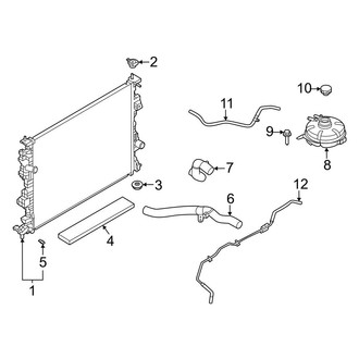 Ford OE - Cooling - Radiator & Components (2.0L)